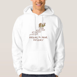 Süße Schnecke Geduld Motivationszitat Hoodie