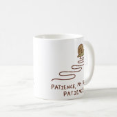 Süße Schnecke Geduld Motivationszitat Kaffeetasse (VorderseiteRechts)