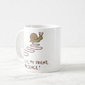 Süße Schnecke Geduld Motivationszitat Kaffeetasse (Vorderseite Links)