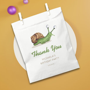 Süße Schnecken-Geburtstagsfeier Geschenktütchen