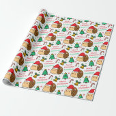 Süße Schnecken-Weihnachtsbaum-Feiertage Geschenkpapier (Ungerollt)