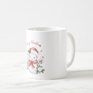 Süße Schneemann-Weihnachtstasse Kaffeetasse