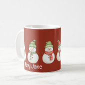 Süße Schneemänner Tasse (Vorderseite Links)