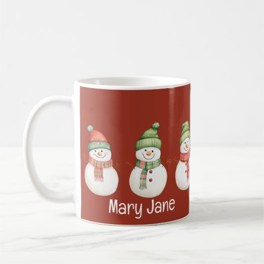 Süße Schneemänner Tasse (Links)