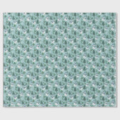 Süße Schneemänner Winter Muster Geschenkpapier Rol (Flach)