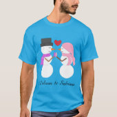 Süße Schneemenschen T-Shirt (Vorderseite)