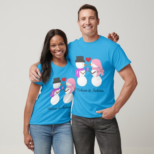 Süße Schneemenschen T-Shirt (Unisex)