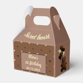 Süße Schokoladen-Bär Geburtstagsgeschenkbox Geschenkschachtel
