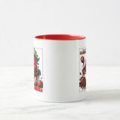 Süße Schokoladen-Erdbeer-Wortkunst Tasse (Zentrum)
