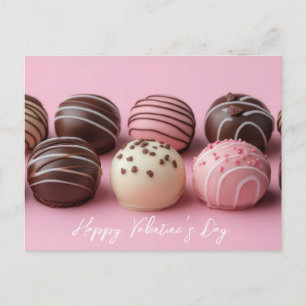 Süße Schokoladen Pralinen Valentinstag Postkarte