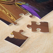 Süße schöne bunte Eule Puzzle (Seite)