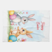 Süße schöne Osterhasen moderne Kollektion Geschirrtuch (Horizontal)