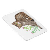 Süße schottische Wildkatze und Kätzchen-Magnet Magnet (Rechte Seite)