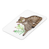 Süße schottische Wildkatze und Kätzchen-Magnet Magnet (Linke Seite)