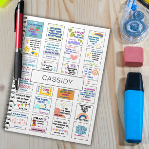 Süße Schrift Kinder Gedächtnis Bibelvers  Notizblock