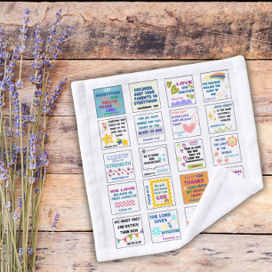 Süße Schrift Kinder Gedächtnis Bibelvers Waschlappen