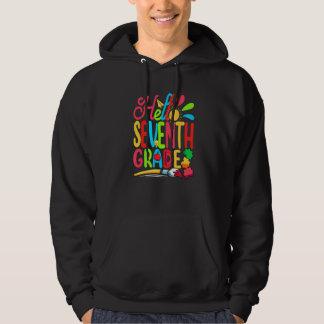 Süße Schüler-Lehrer-Hallo Siebte Klasse Erster Tag Hoodie