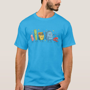 Süße Schulmaterial-Parade zurück zur Schule T-Shirt