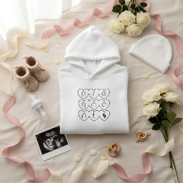 Süße schwangere Hoodie mit Herz-Buchstaben |Mama-i