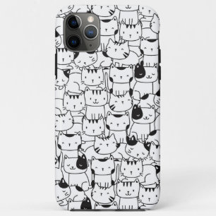 Süße Schwarz-Weiß-Katzen Case-Mate iPhone Hülle