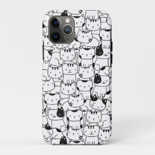 Süße Schwarz-Weiß-Katzen Case-Mate iPhone Hülle