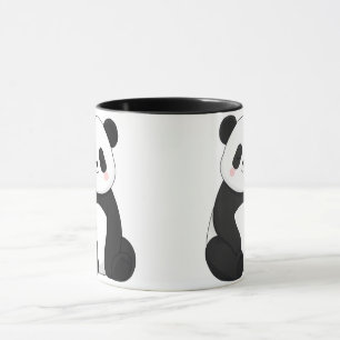 Süße Schwarz-Weiß-Panda Tasse