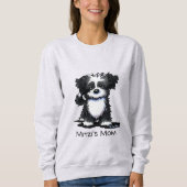 Süsse Schwarz-Weiß Sweatshirt (Vorderseite)