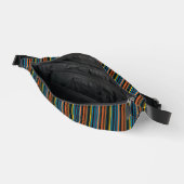 Süße schwarze blaue Streifen Bauchtasche (Offen)