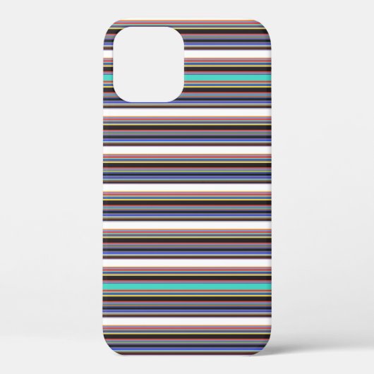 Süße schwarze blaue Streifen Case-Mate iPhone Hülle (Rückseite)