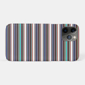 Süße schwarze blaue Streifen Case-Mate iPhone Hülle (Rückseite (Horizontal))