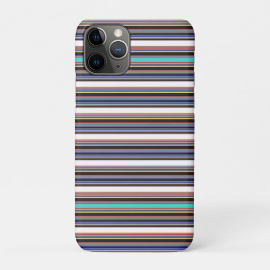 Süße schwarze blaue Streifen Case-Mate iPhone Hülle (Rückseite)