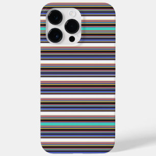 Süße schwarze blaue Streifen Case-Mate iPhone 14 Pro Max Hülle