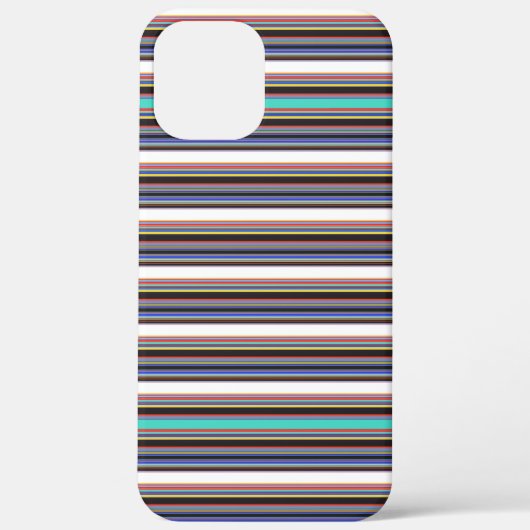 Süße schwarze blaue Streifen Case-Mate iPhone Hülle (Rückseite)