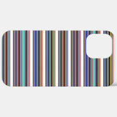 Süße schwarze blaue Streifen Case-Mate iPhone Hülle (Hinten (horizontal))