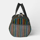 Süße schwarze blaue Streifen Duffle Bag (Rechts)