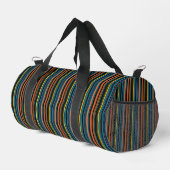 Süße schwarze blaue Streifen Duffle Bag (Rechte Ecke)