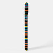 Süße schwarze blaue Streifen iPhone Hülle (Rechte Seite)