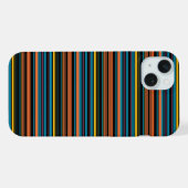 Süße schwarze blaue Streifen iPhone Hülle (Rückseite (Horizontal))