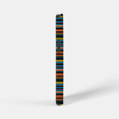 Süße schwarze blaue Streifen iPhone Hülle (Rechte Seite)