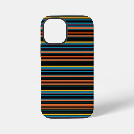 Süße schwarze blaue Streifen iPhone Hülle (Rückseite)