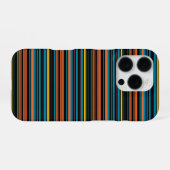 Süße schwarze blaue Streifen iPhone Hülle (Rückseite (Horizontal))