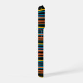 Süße schwarze blaue Streifen iPhone Hülle (Rechte Seite)