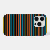 Süße schwarze blaue Streifen iPhone Hülle (Rückseite (Horizontal))