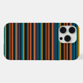 Süße schwarze blaue Streifen iPhone Hülle (Rückseite (Horizontal))