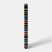 Süße schwarze blaue Streifen iPhone Hülle (Linke Seite)