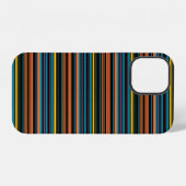 Süße schwarze blaue Streifen iPhone Hülle (Rückseite (Horizontal))