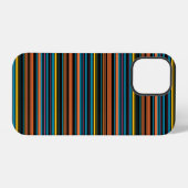 Süße schwarze blaue Streifen iPhone Hülle (Rückseite (Horizontal))