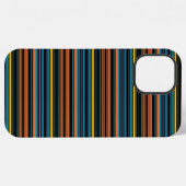 Süße schwarze blaue Streifen iPhone Hülle (Rückseite (Horizontal))