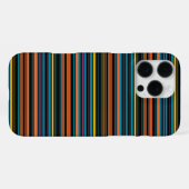 Süße schwarze blaue Streifen iPhone Hülle (Rückseite (Horizontal))