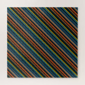 Süße schwarze blaue Streifen Puzzle (Horizontal)